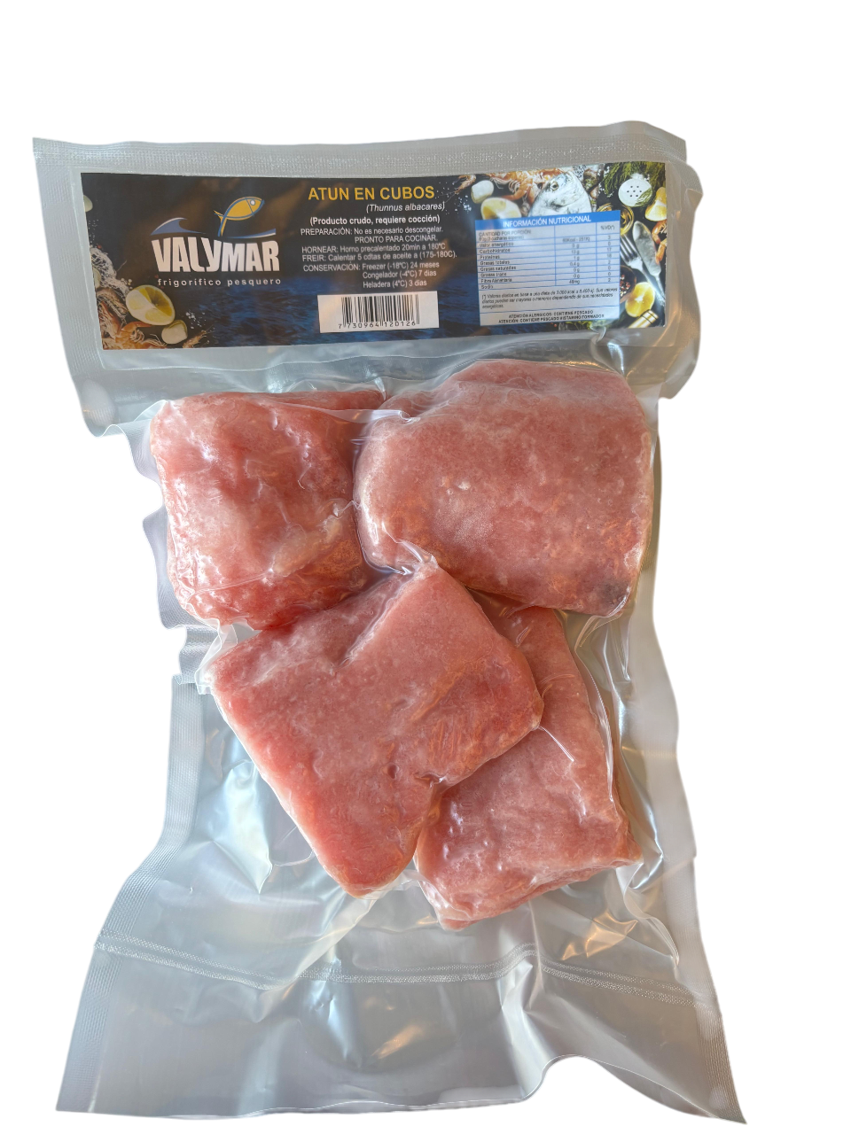 Atún en cubos - 1/2 kg (Congelado)