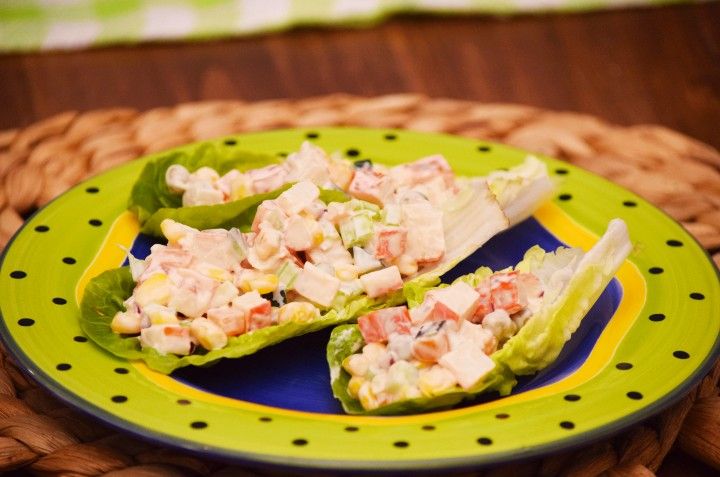 Ensalada cremosa de surimi