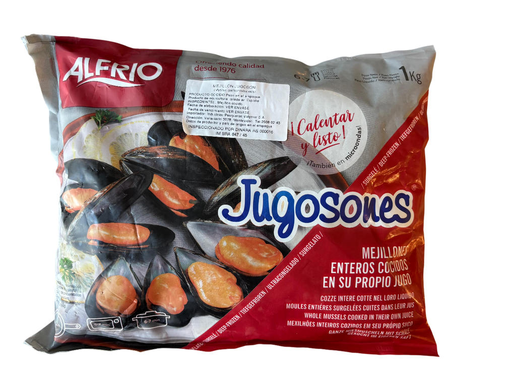 Whole Mussels “Jugosón” 30/40 Spanish - 1 Kg (Frozen)
