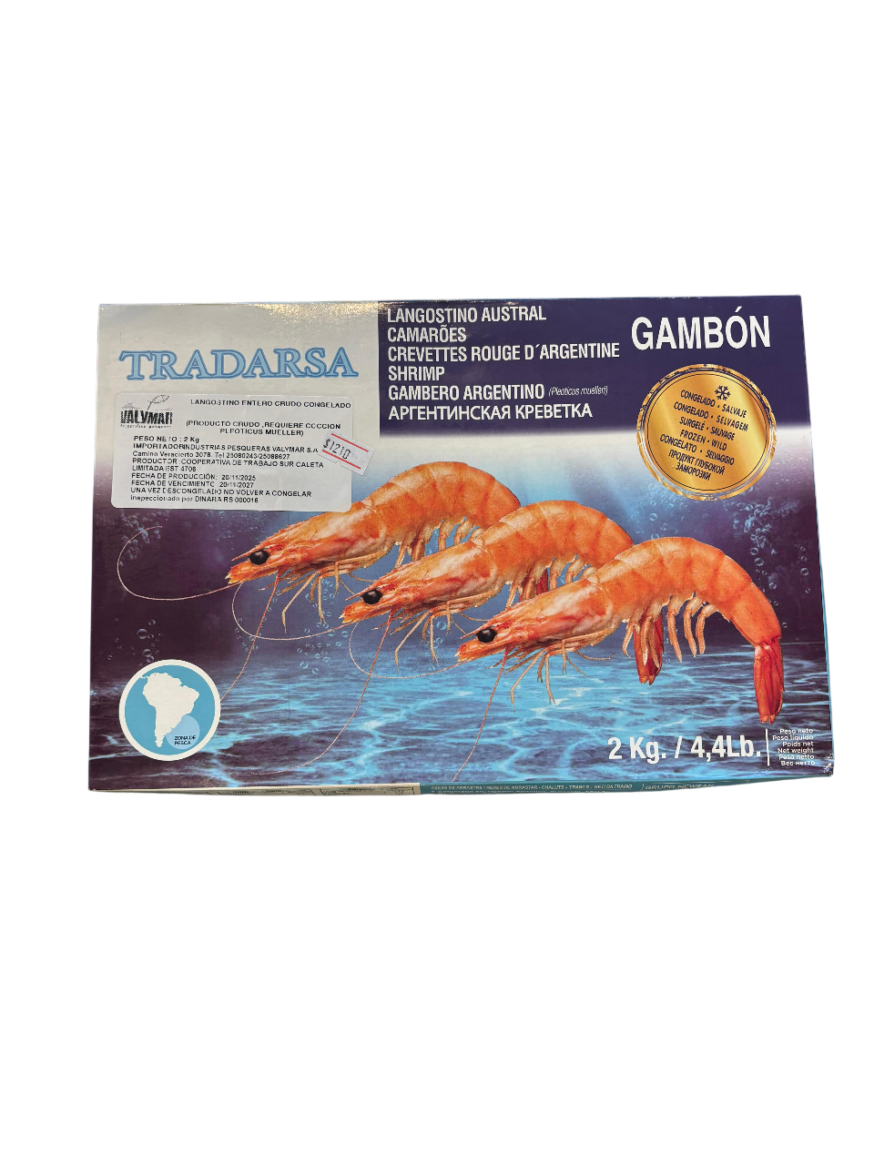 Whole Sea Prawn L1 - 2kg (Frozen)